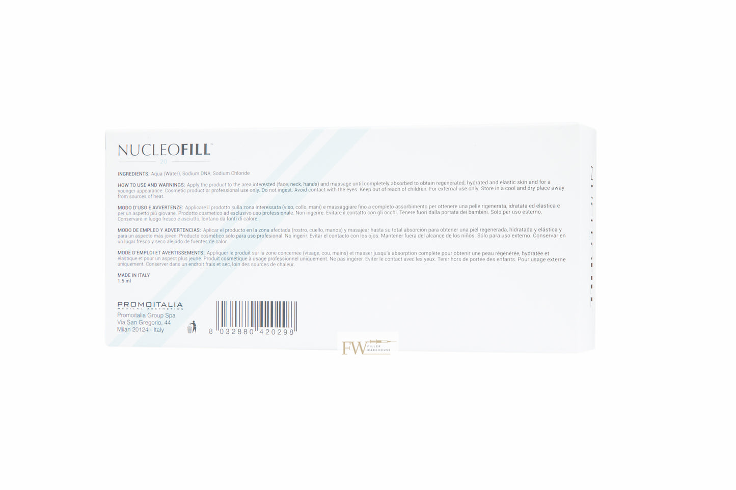 Nucleofill Medium (20) Skin Booster CE