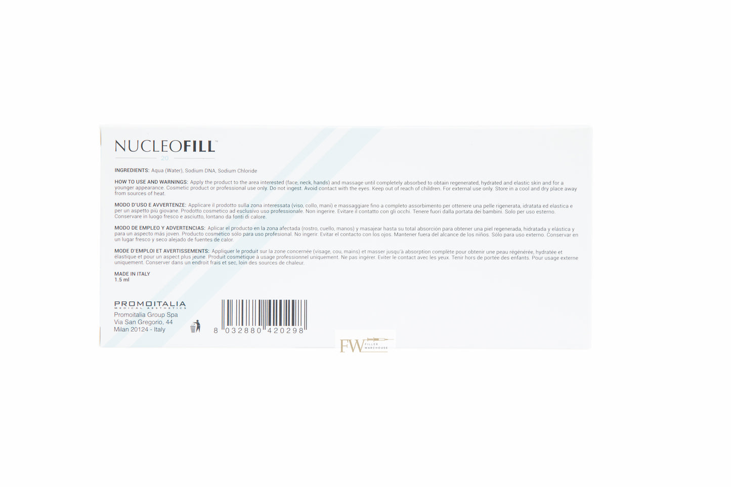 Nucleofill Medium (20) Skin Booster CE