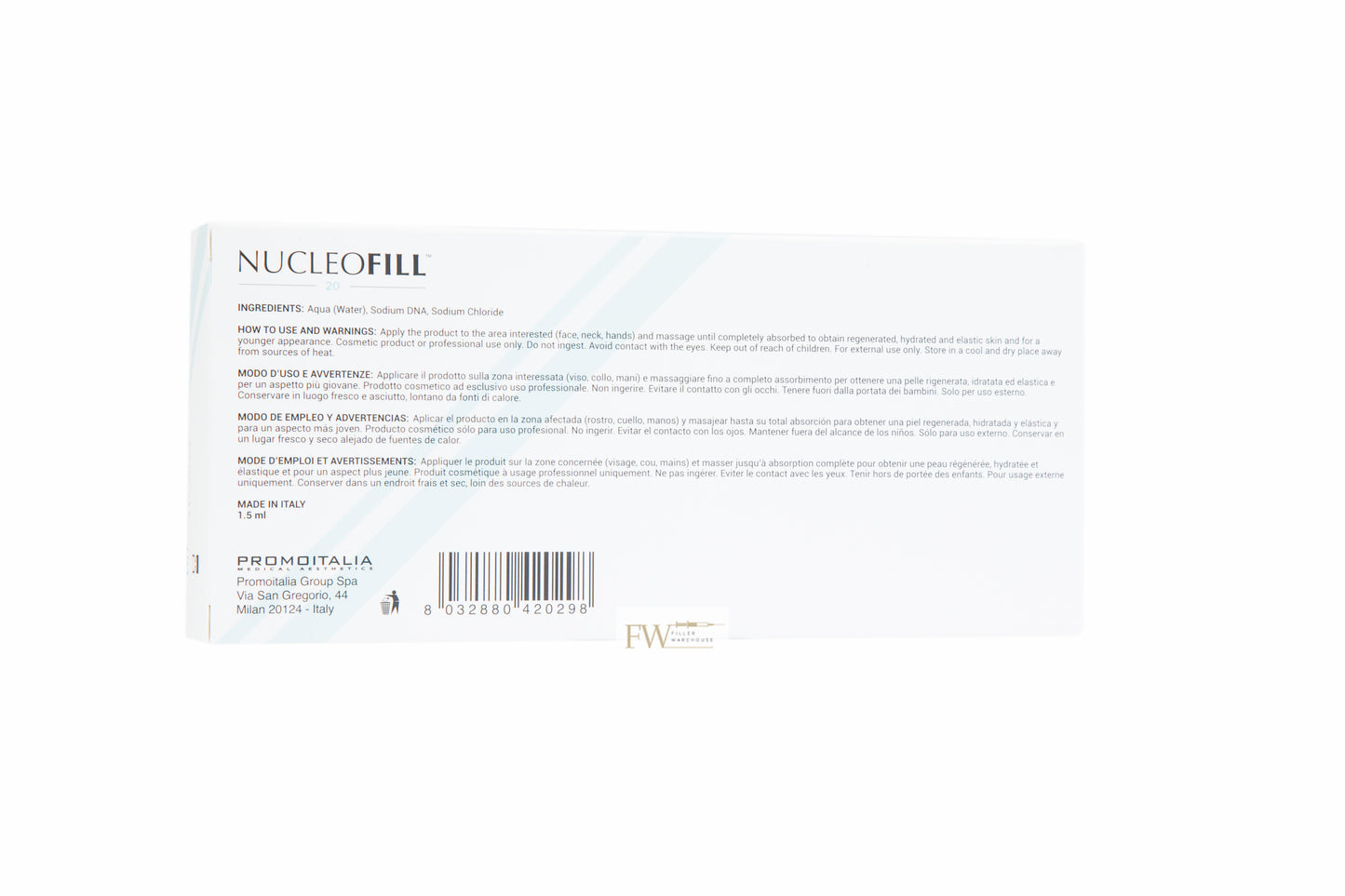 Nucleofill Medium (20) Skin Booster CE