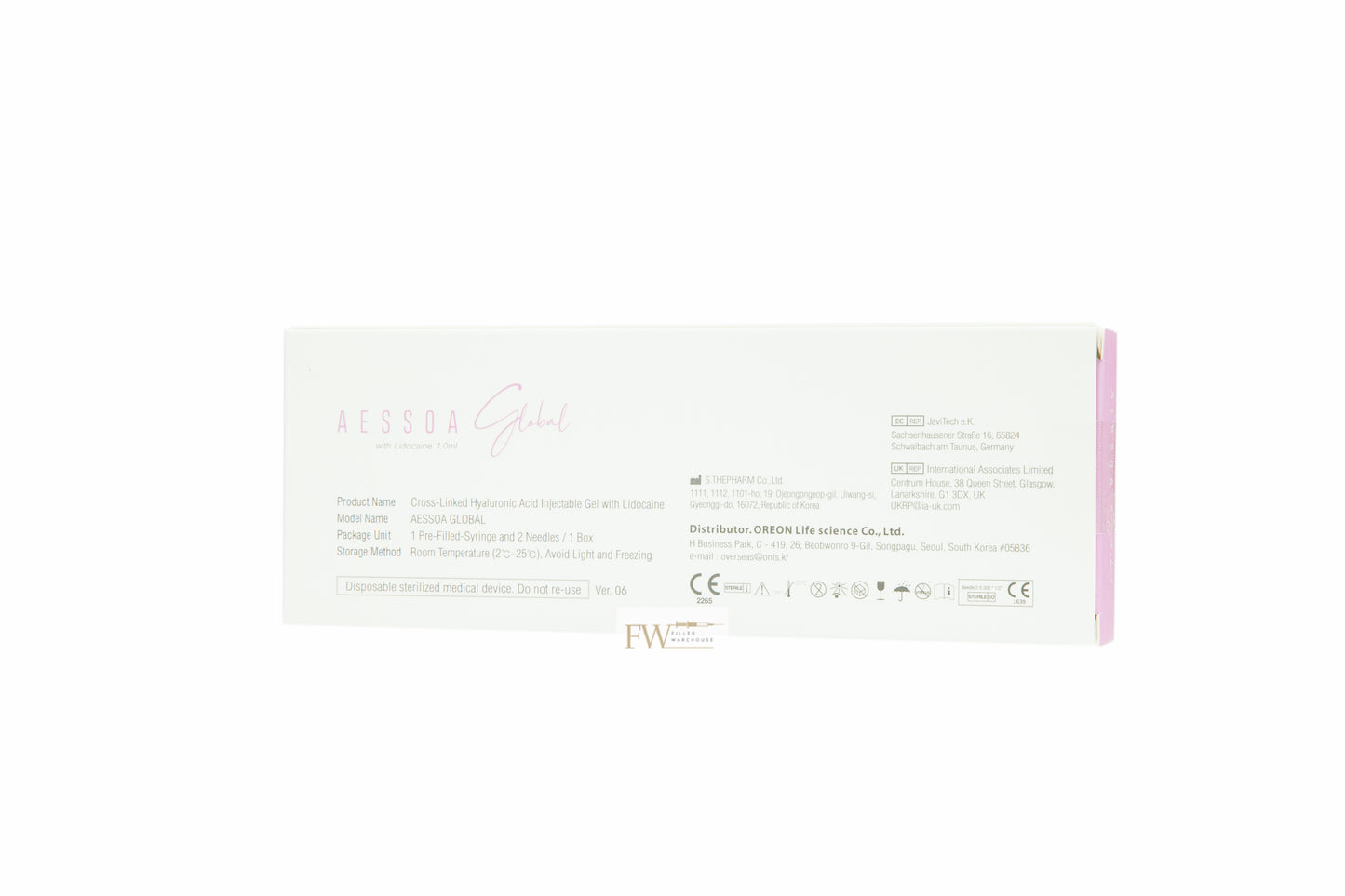AESSOA GLOBAL LIDOCAINE Dermal Filler