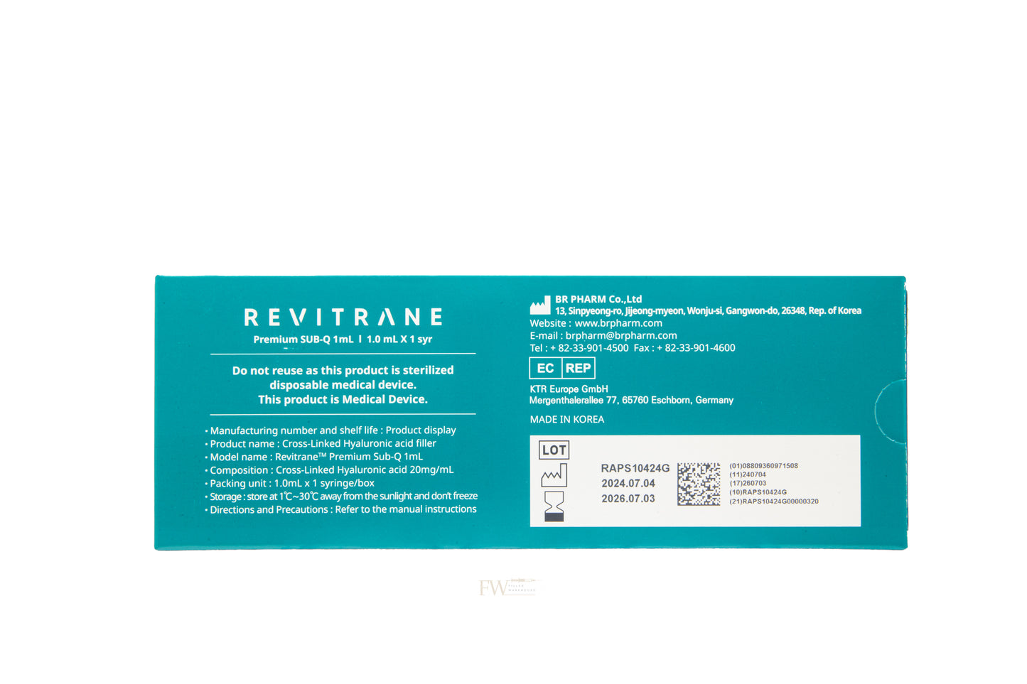 Revitrane Premium Sub-Q Dermal Filler