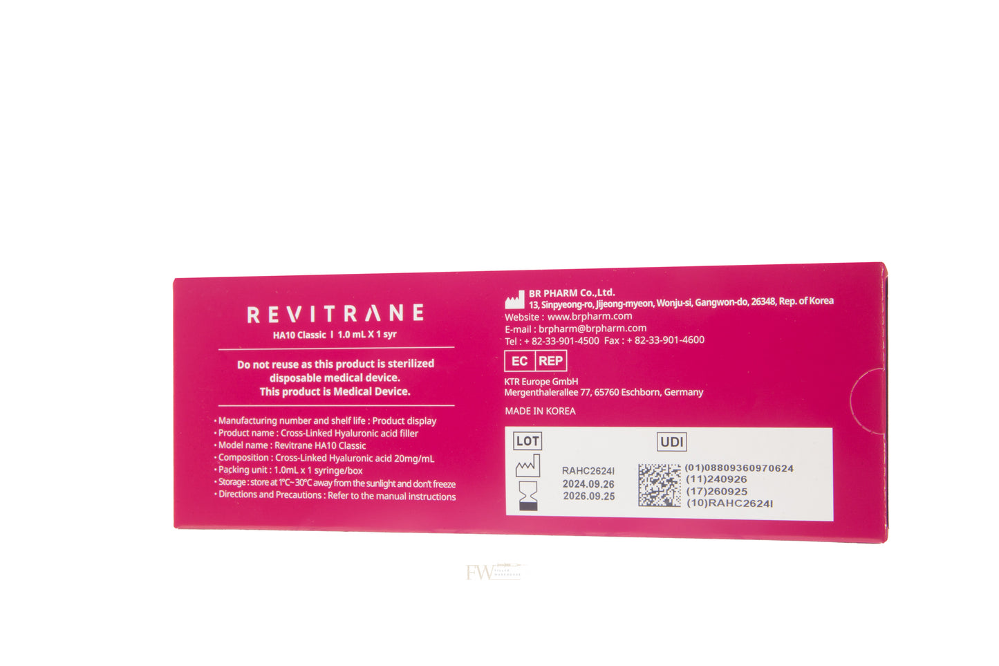 Revitrane HA10 Classic Dermal Filler