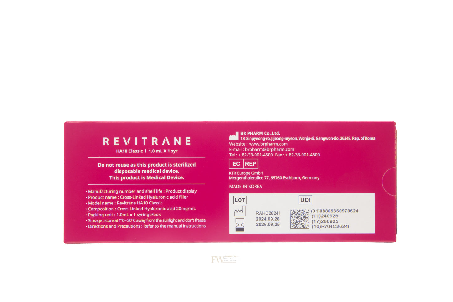 Revitrane HA10 Classic Dermal Filler