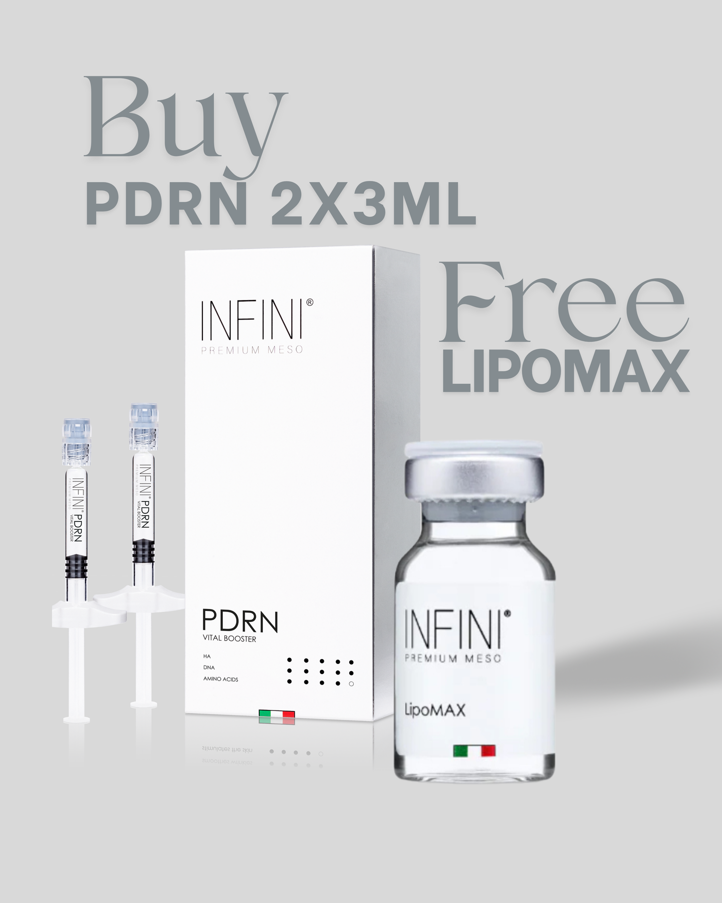 FREE Lipomax when buying PDRN 2x3ml