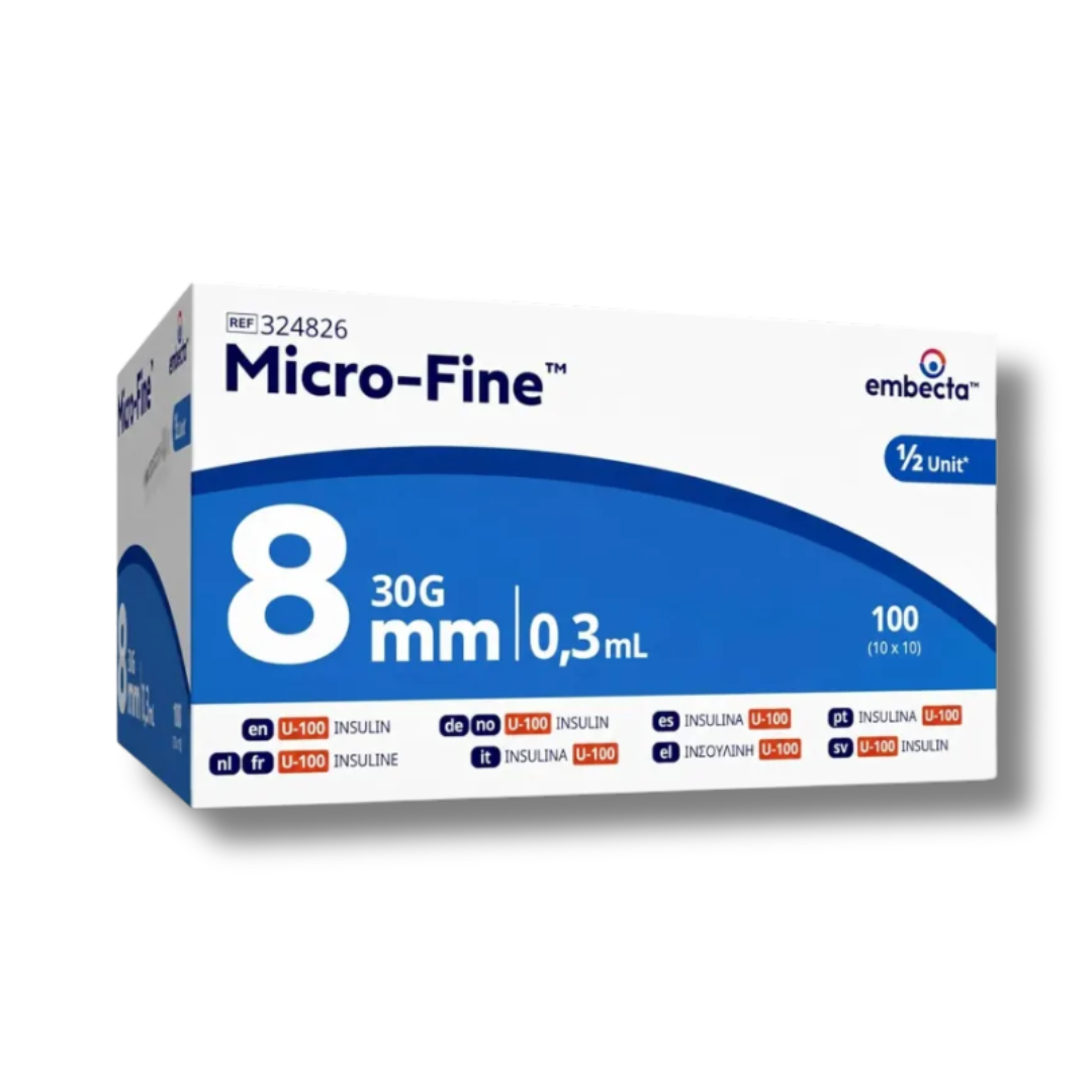 1 x BOX - BD Micro Fine Plus 0.3ml 30G 8mm x 100