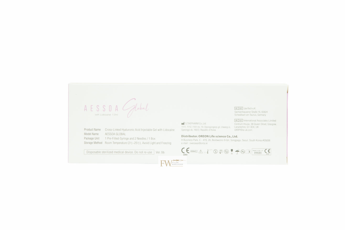 AESSOA GLOBAL LIDOCAINE Dermal Filler